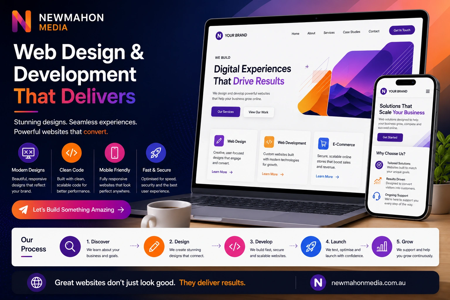 Web Design & Development - Newmahon Media